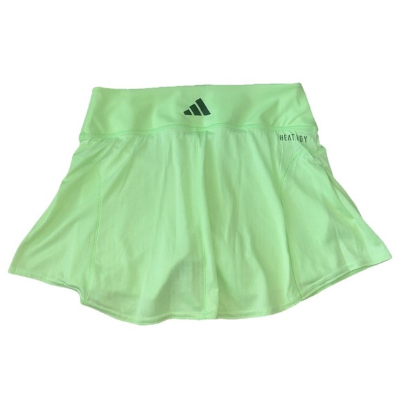 NWT Adidas Match Skirt Skort Tennis Pickleball S Green Spark NEW IS7247 - Picture 5 of 15